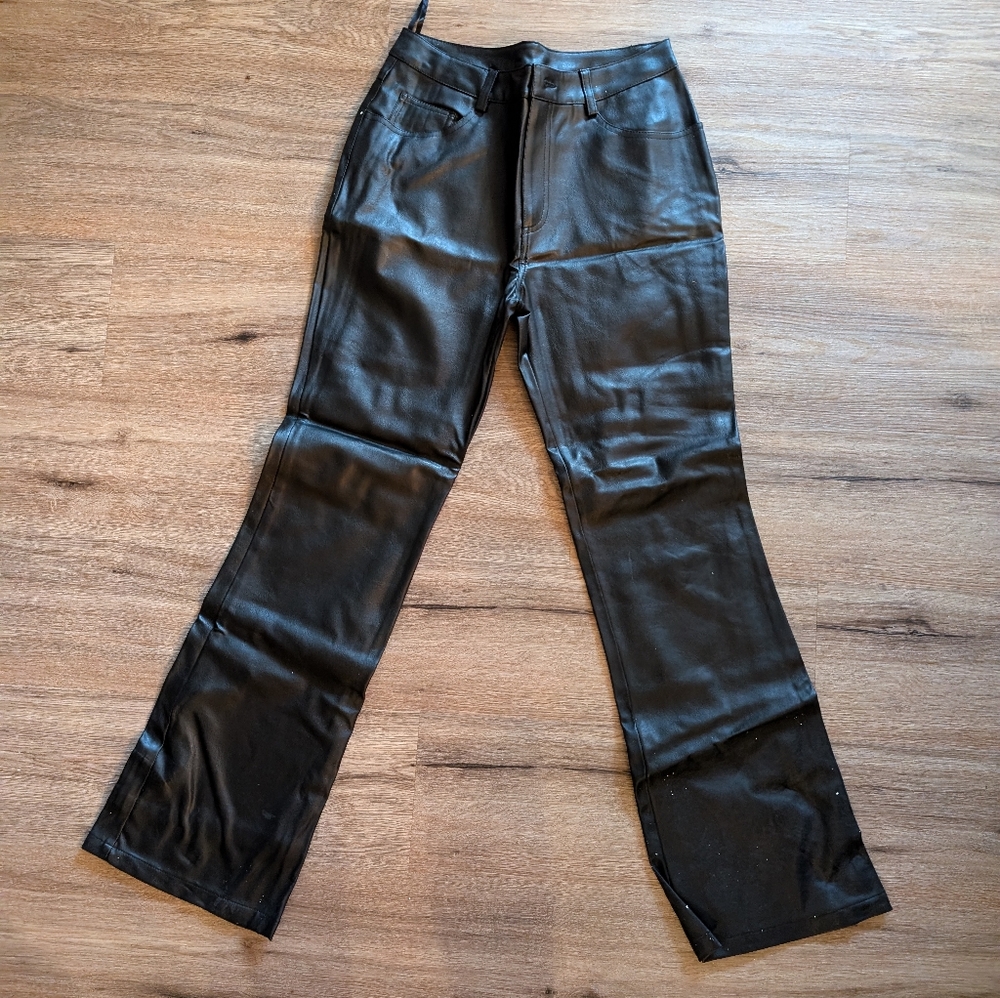 Faux Leather Pants